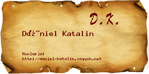 Dániel Katalin névjegykártya